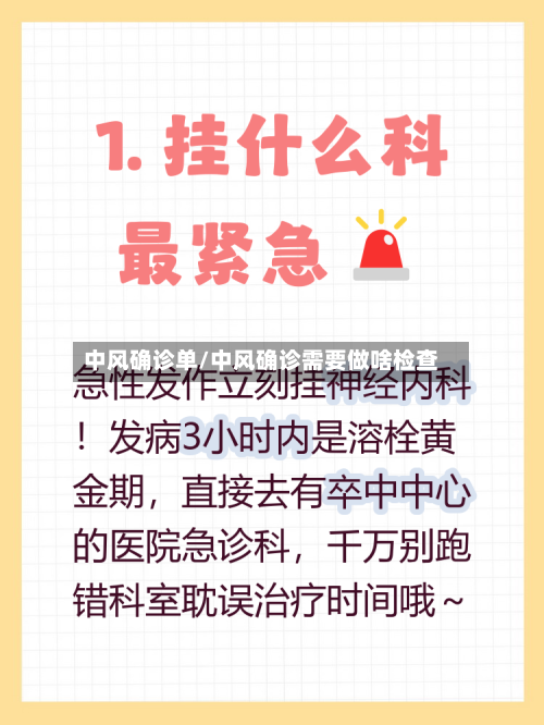 中风确诊单/中风确诊需要做啥检查
