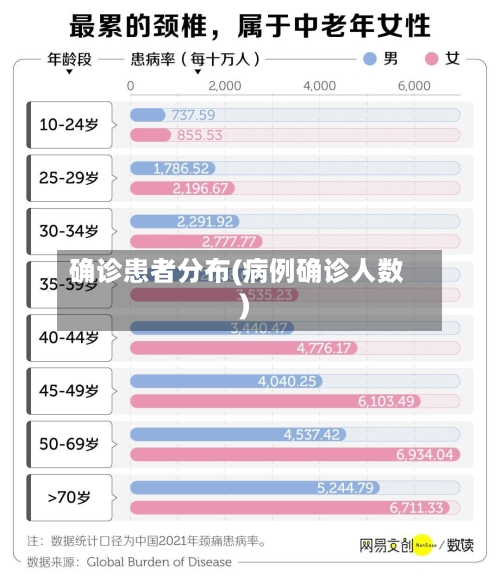 确诊患者分布(病例确诊人数)