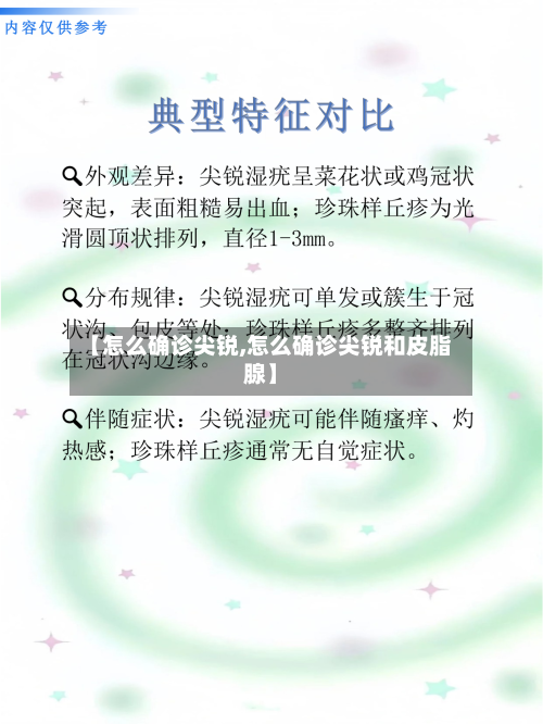 【怎么确诊尖锐,怎么确诊尖锐和皮脂腺】