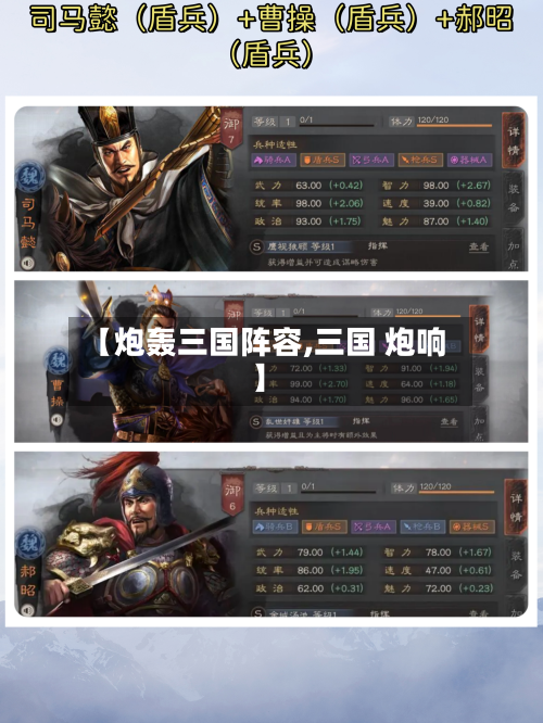【炮轰三国阵容,三国 炮响】