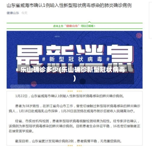 乐山确诊多少(乐山确诊新型冠状病毒)