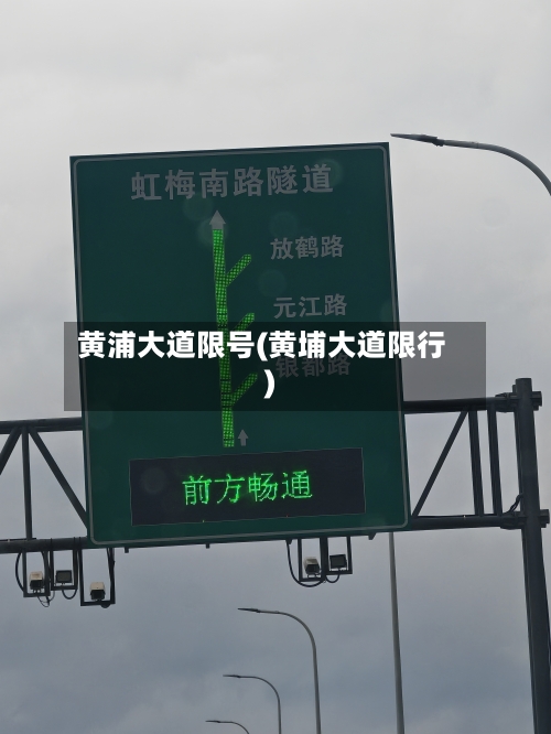 黄浦大道限号(黄埔大道限行)