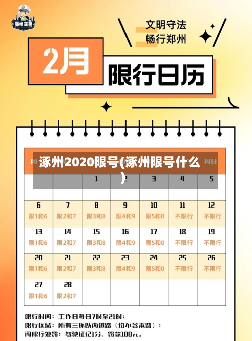 涿州2020限号(涿州限号什么)