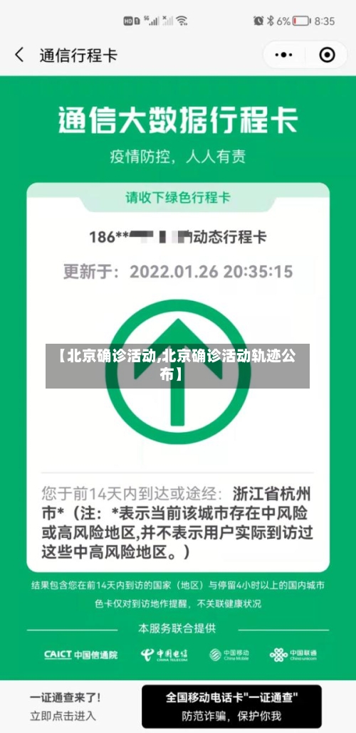 【北京确诊活动,北京确诊活动轨迹公布】