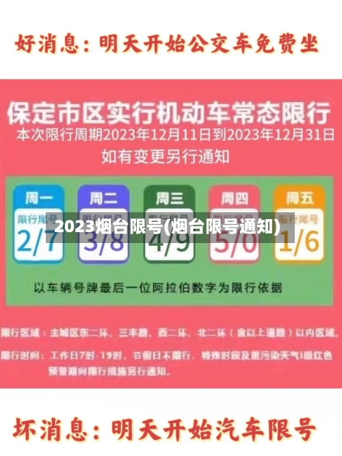 2023烟台限号(烟台限号通知)