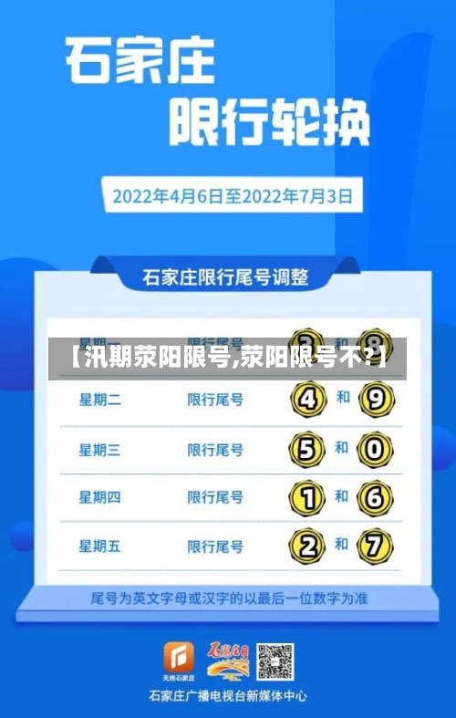 【汛期荥阳限号,荥阳限号不?】