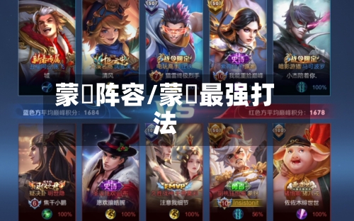 蒙犽阵容/蒙犽最强打法