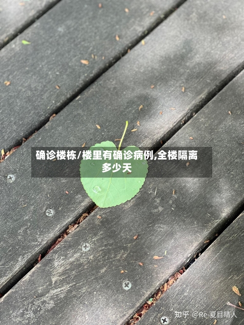 确诊楼栋/楼里有确诊病例,全楼隔离多少天