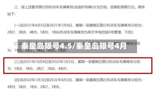 秦皇岛限号4.5/秦皇岛限号4月