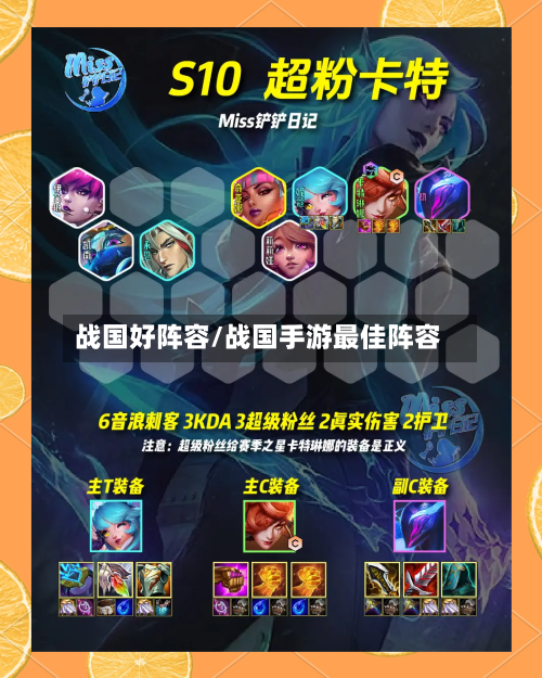 战国好阵容/战国手游最佳阵容