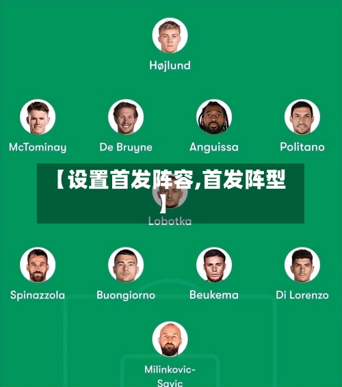 【设置首发阵容,首发阵型】