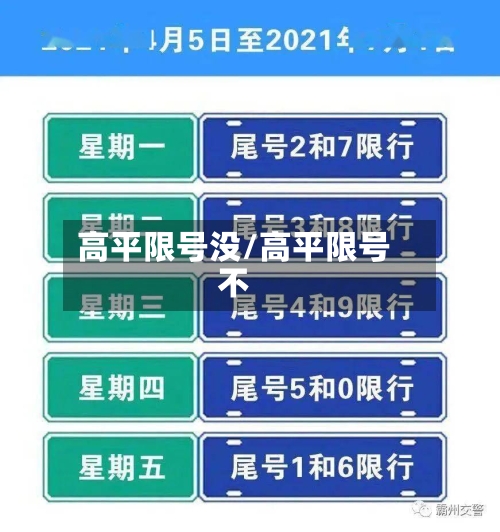 高平限号没/高平限号不