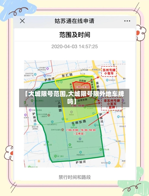 【大城限号范围,大城限号限外地车牌吗】
