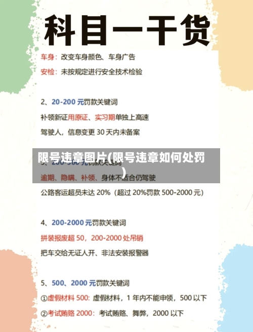 限号违章图片(限号违章如何处罚)