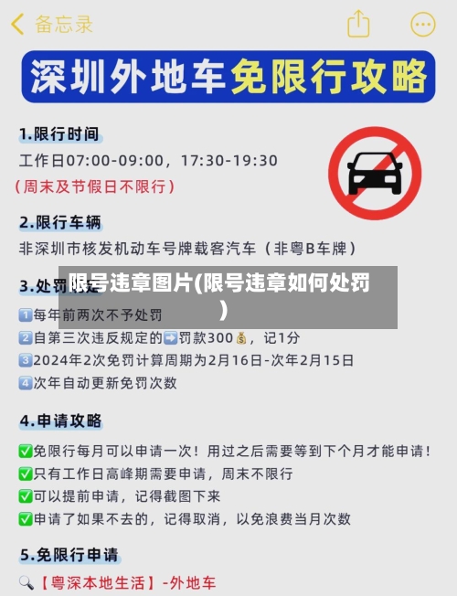 限号违章图片(限号违章如何处罚)