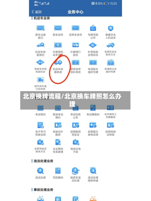 北京换牌流程/北京换车牌照怎么办理