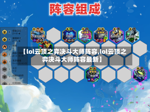 【lol云顶之弈决斗大师阵容,lol云顶之弈决斗大师阵容最新】