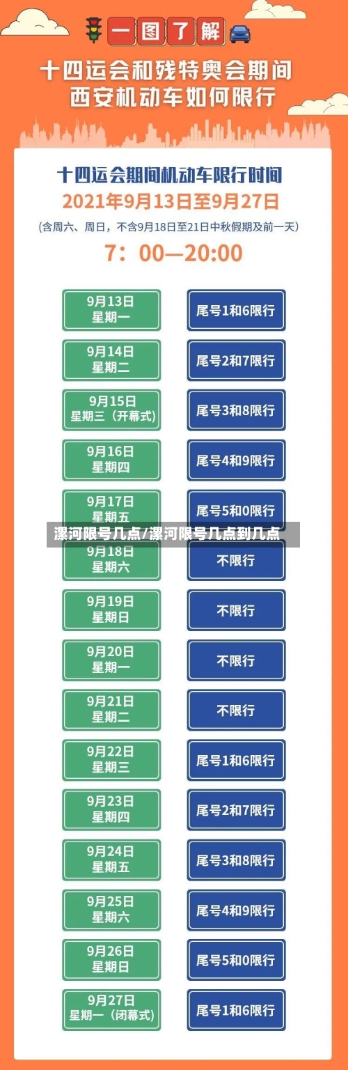 漯河限号几点/漯河限号几点到几点