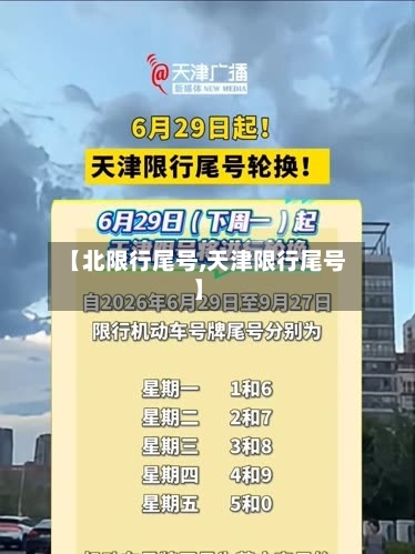 【北限行尾号,天津限行尾号】