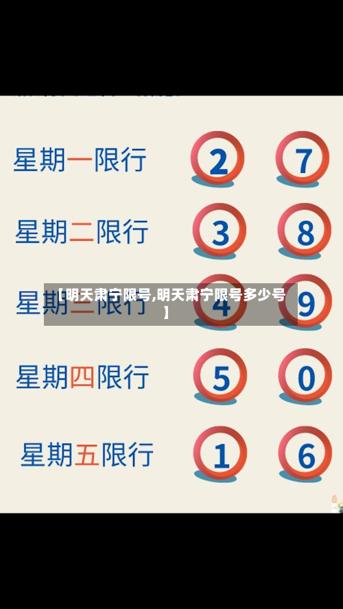 【明天肃宁限号,明天肃宁限号多少号】