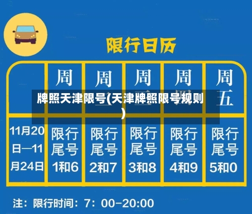 牌照天津限号(天津牌照限号规则)