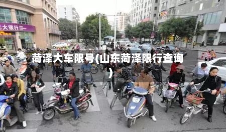 菏泽大车限号(山东菏泽限行查询)