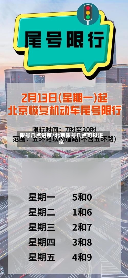 限号几点进京/北京限号几点可以进京