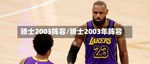 骑士2003阵容/骑士2003年阵容